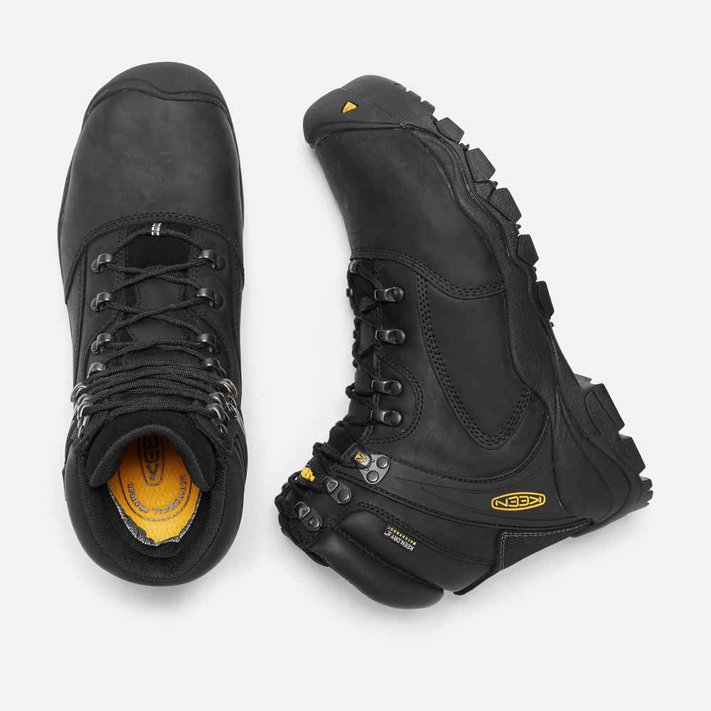 Botte de Travail Keen Homme Noir | Louisville 6\" (Steel Toe) | RNTSQ-5360